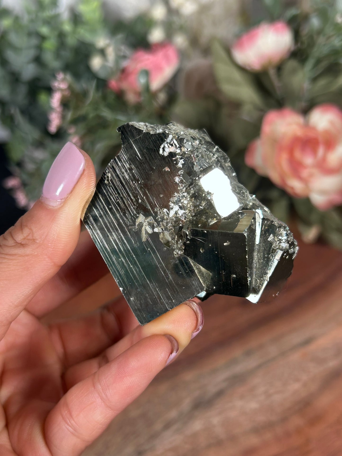 Pyrite from Racracancha Mine, Pasco Peru