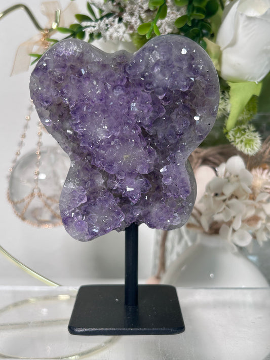 Amethyst Butterfly on Stand 68