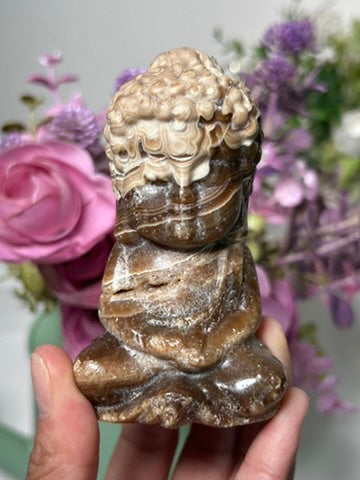 Chocolate Calcite Buddha 77