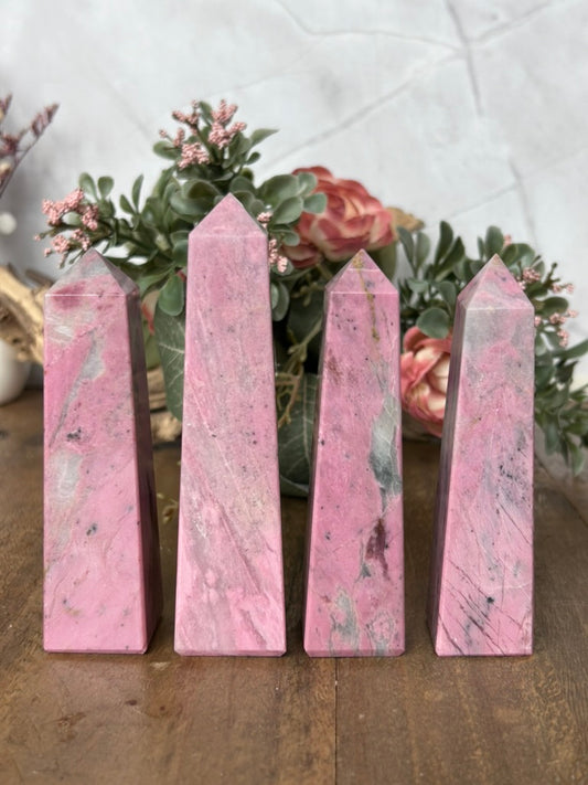 Bubble Gum Rhodonite Towers 68b, 68c, 58, 51