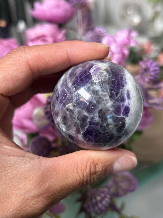 Purple Spurrite From Mexico Sphere 63