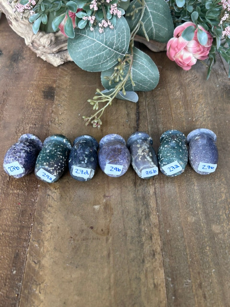 Indonesian Grape Agate Mushrooms