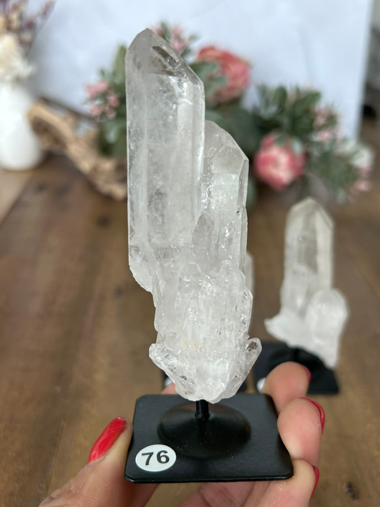 Twin Quartz On Stand 75, 76, 77, 78
