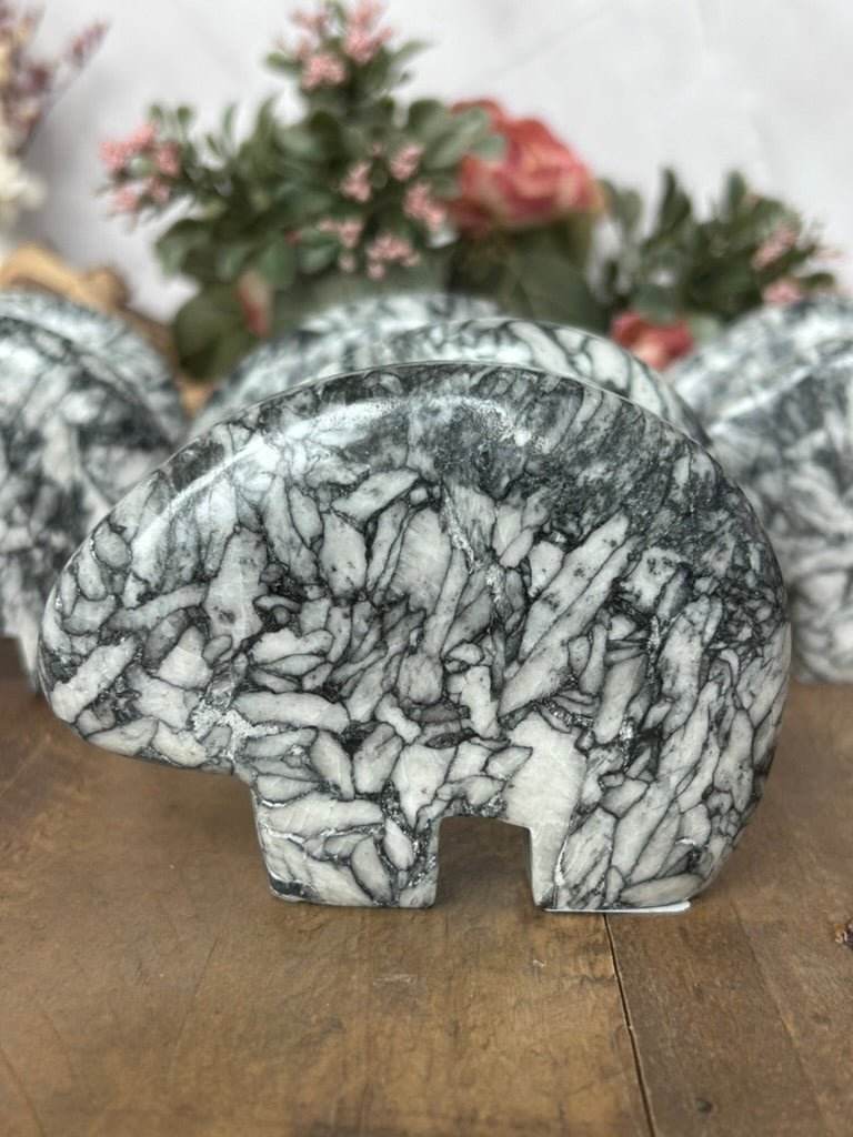 Pinolith Jasper Zuni Bears From Austria