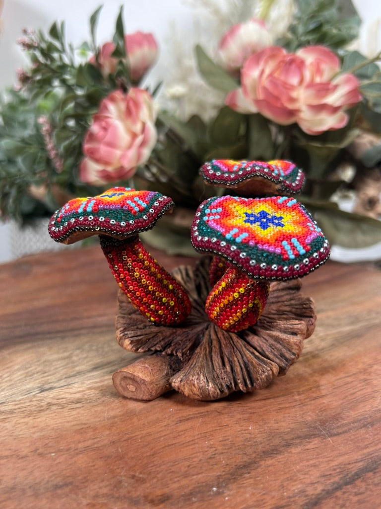 Handmade Beaded Fungi