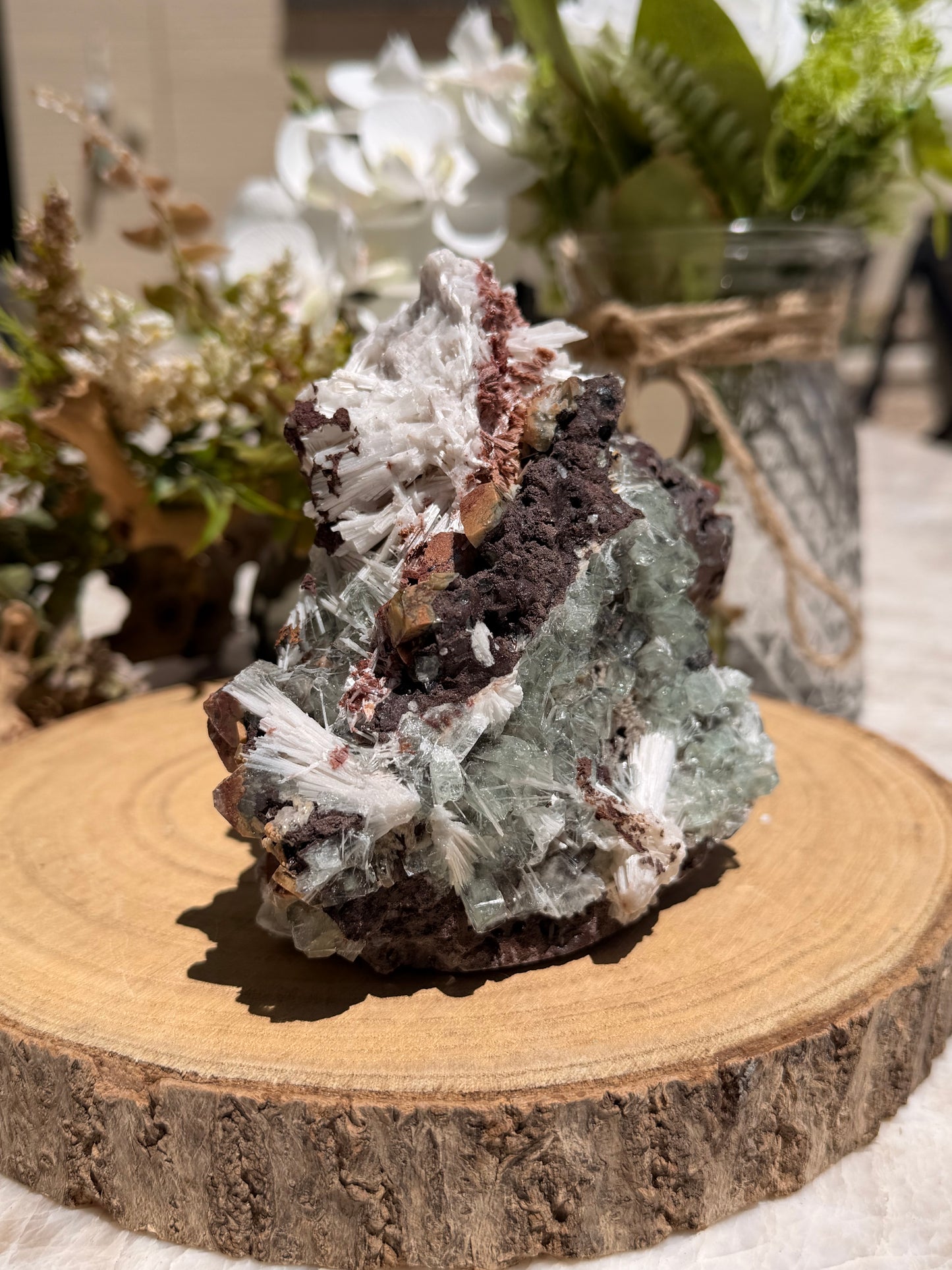 Disco Marshy Apophyllite 260b