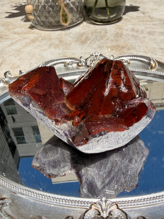 "Ruby Slippers" Alien Amethyst with Red Hematite 170