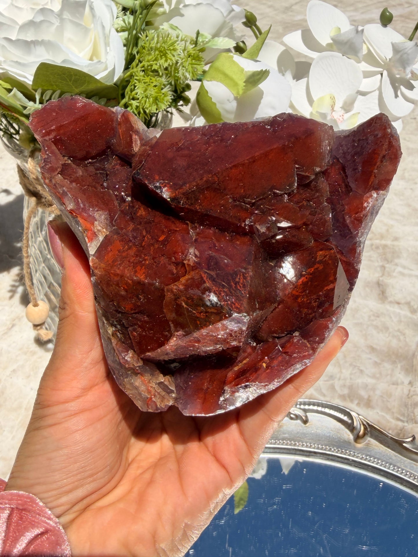 "Ruby Slippers" Alien Amethyst with Red Hematite 178