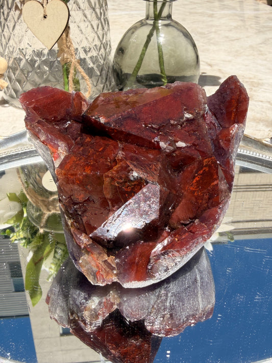 "Ruby Slippers" Alien Amethyst with Red Hematite 178