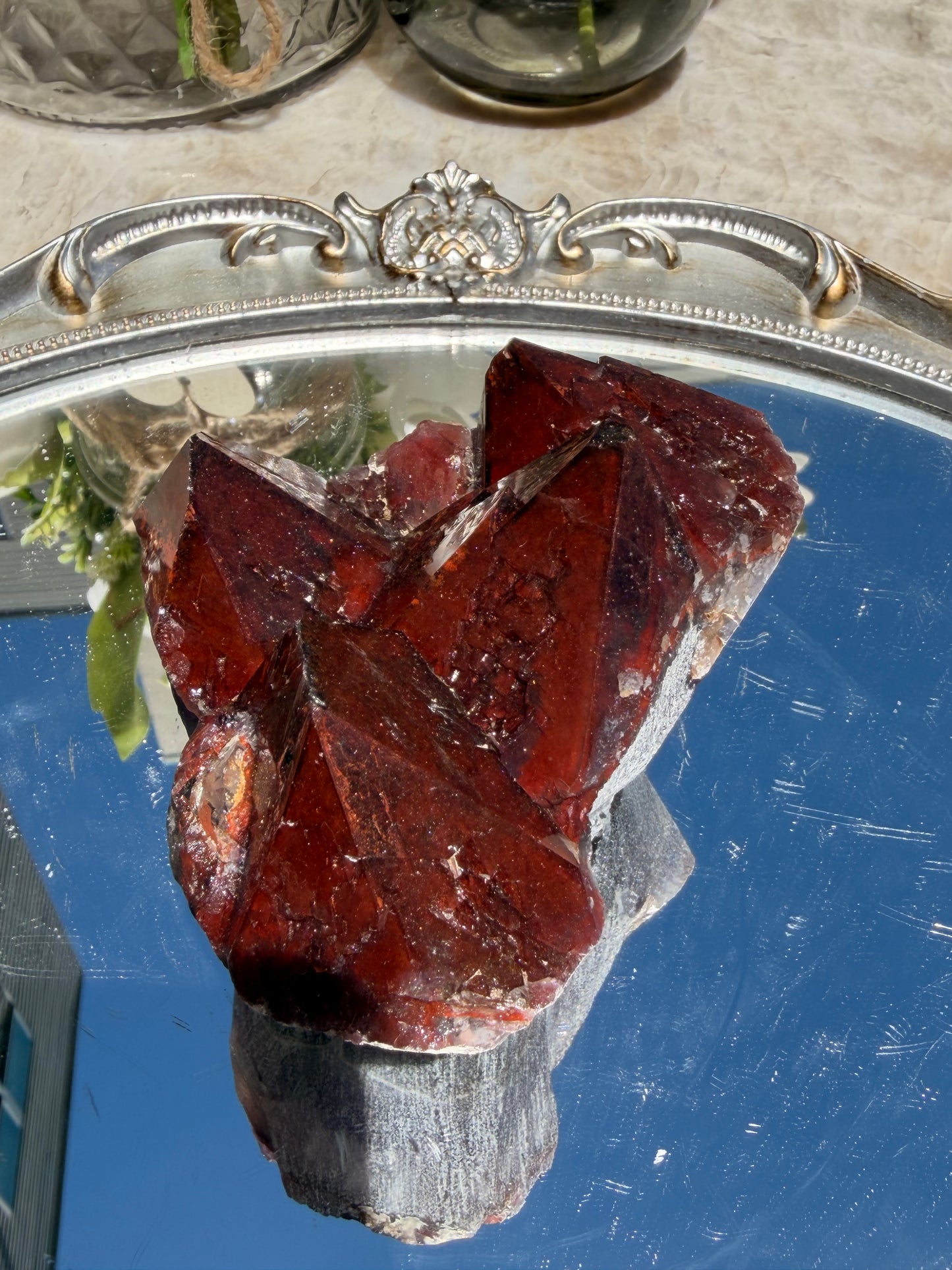 "Ruby Slippers" Alien Amethyst with Red Hematite 105