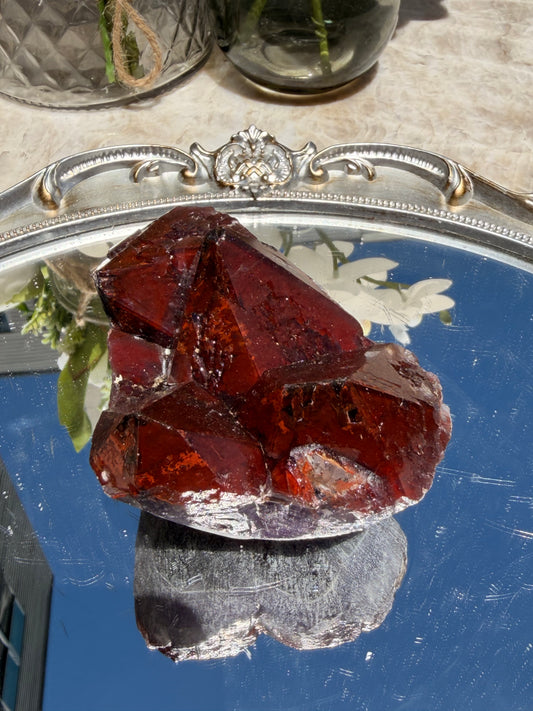"Ruby Slippers" Alien Amethyst with Red Hematite 105