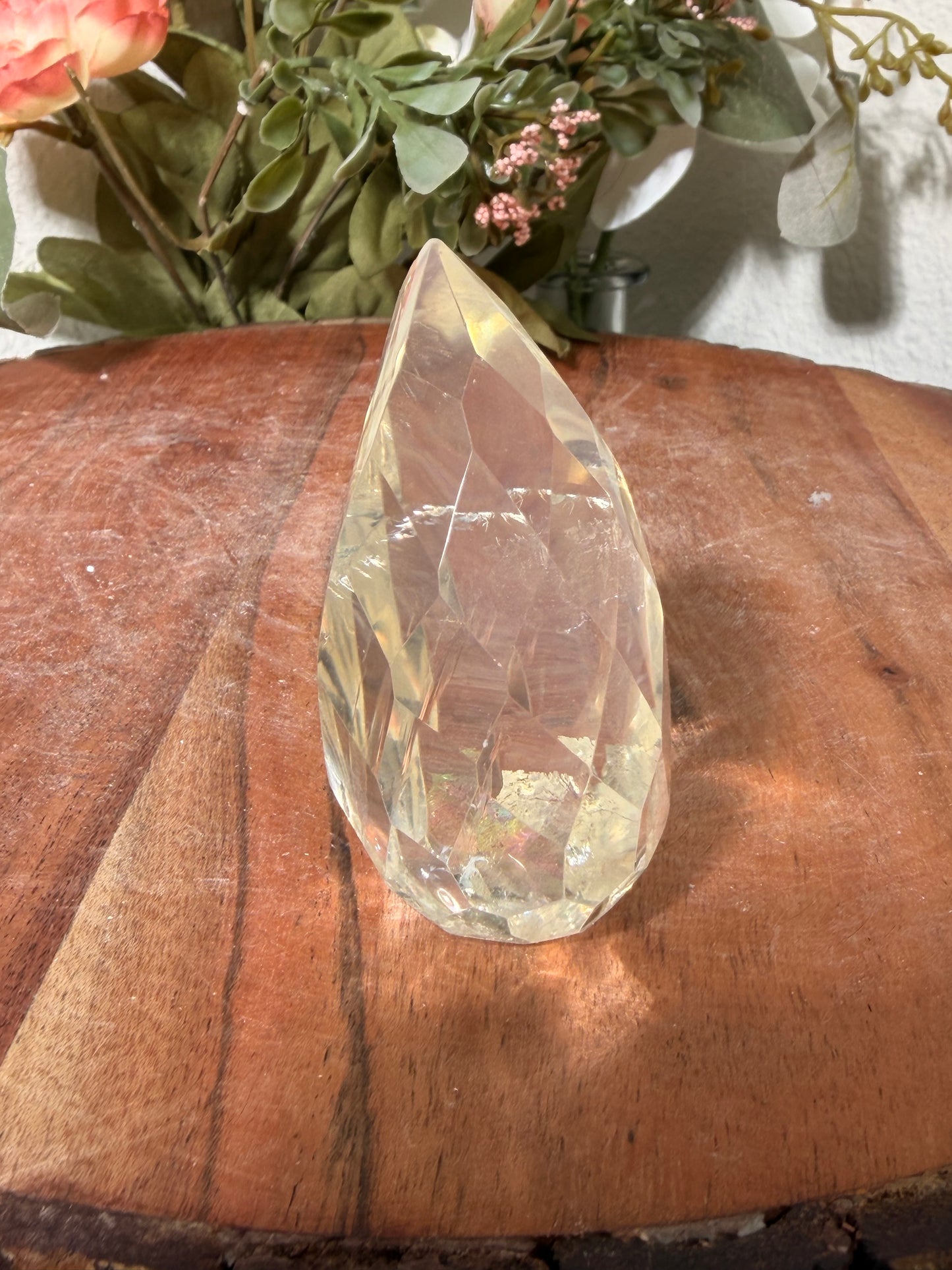 Faceted Citrine mini flame