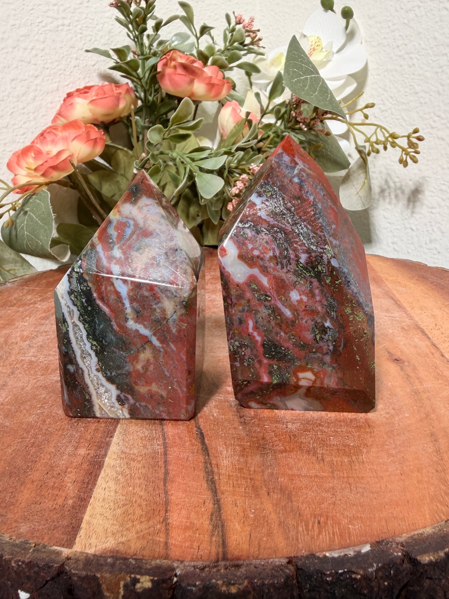 African Bloodstone + Zebra Jasper FF Tower 30b, 40b