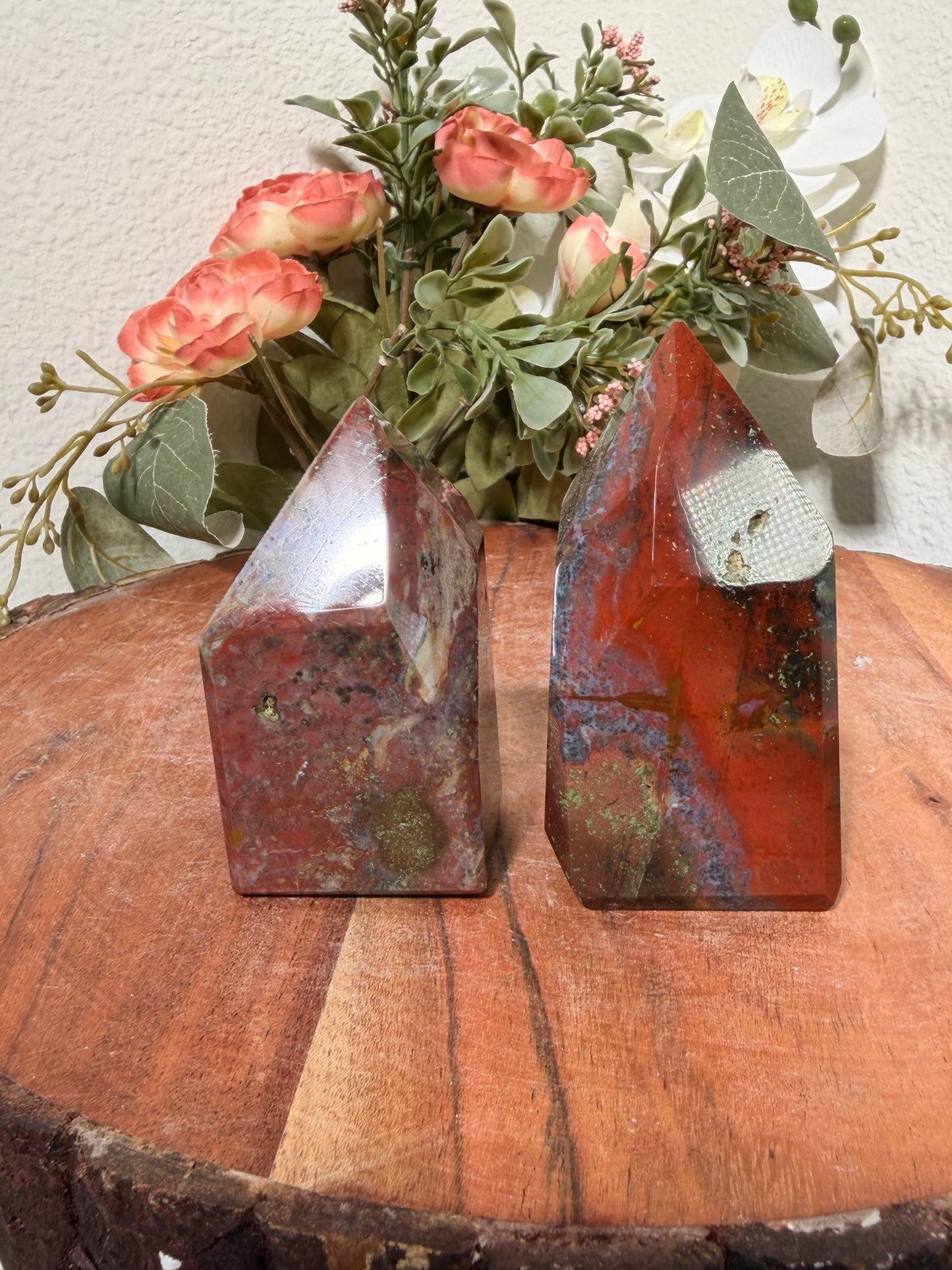 African Bloodstone + Zebra Jasper FF Tower 30b, 40b