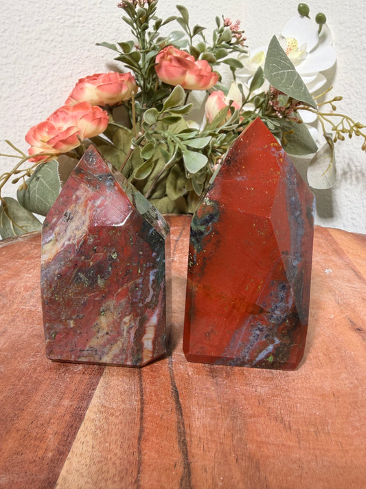 African Bloodstone + Zebra Jasper FF Tower 30b, 40b