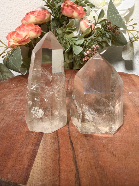 Light Smoky Lemurian Quartz Tower 68b, 80b