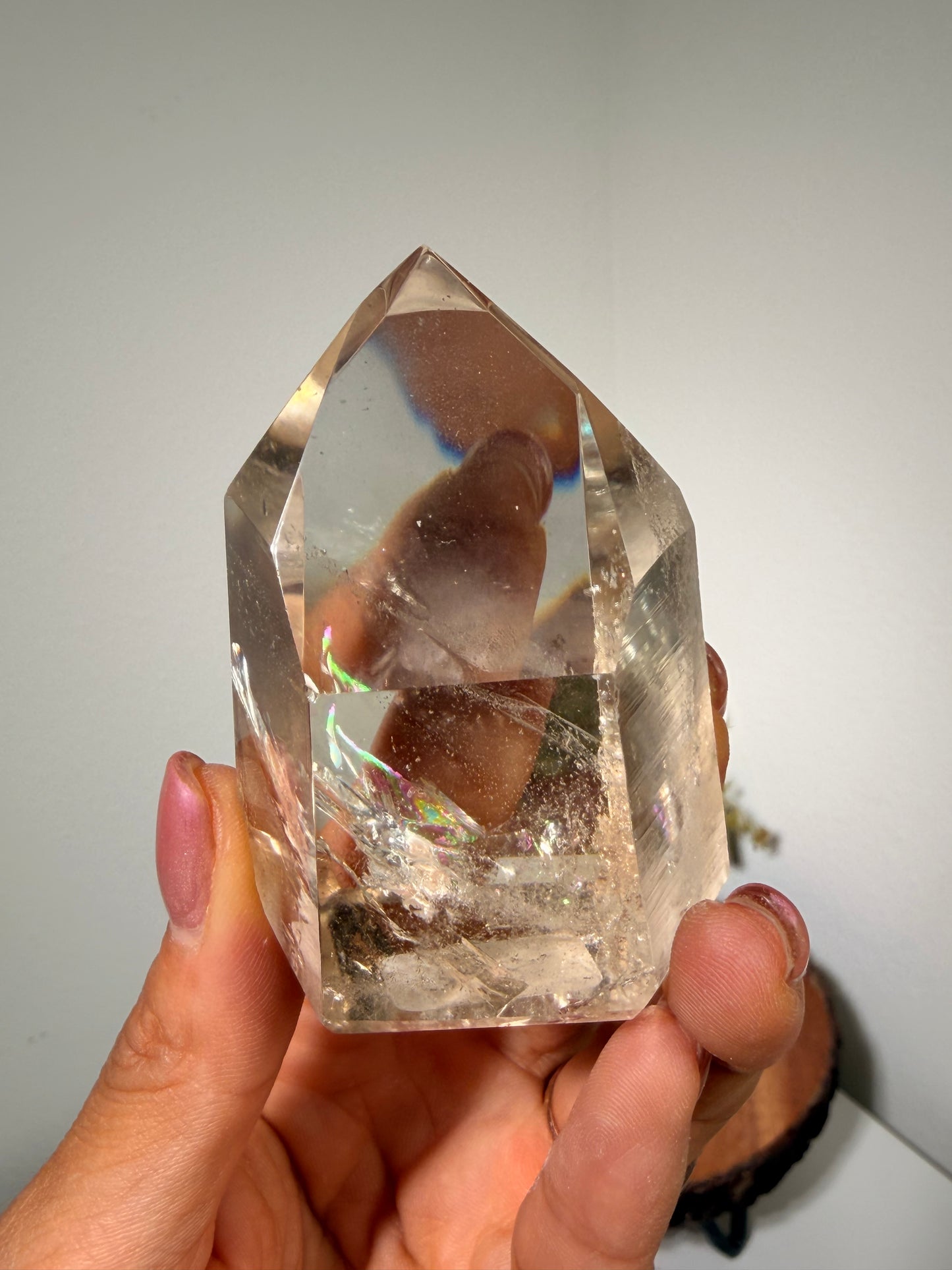 Light Smoky Lemurian Quartz Tower 68b, 80b