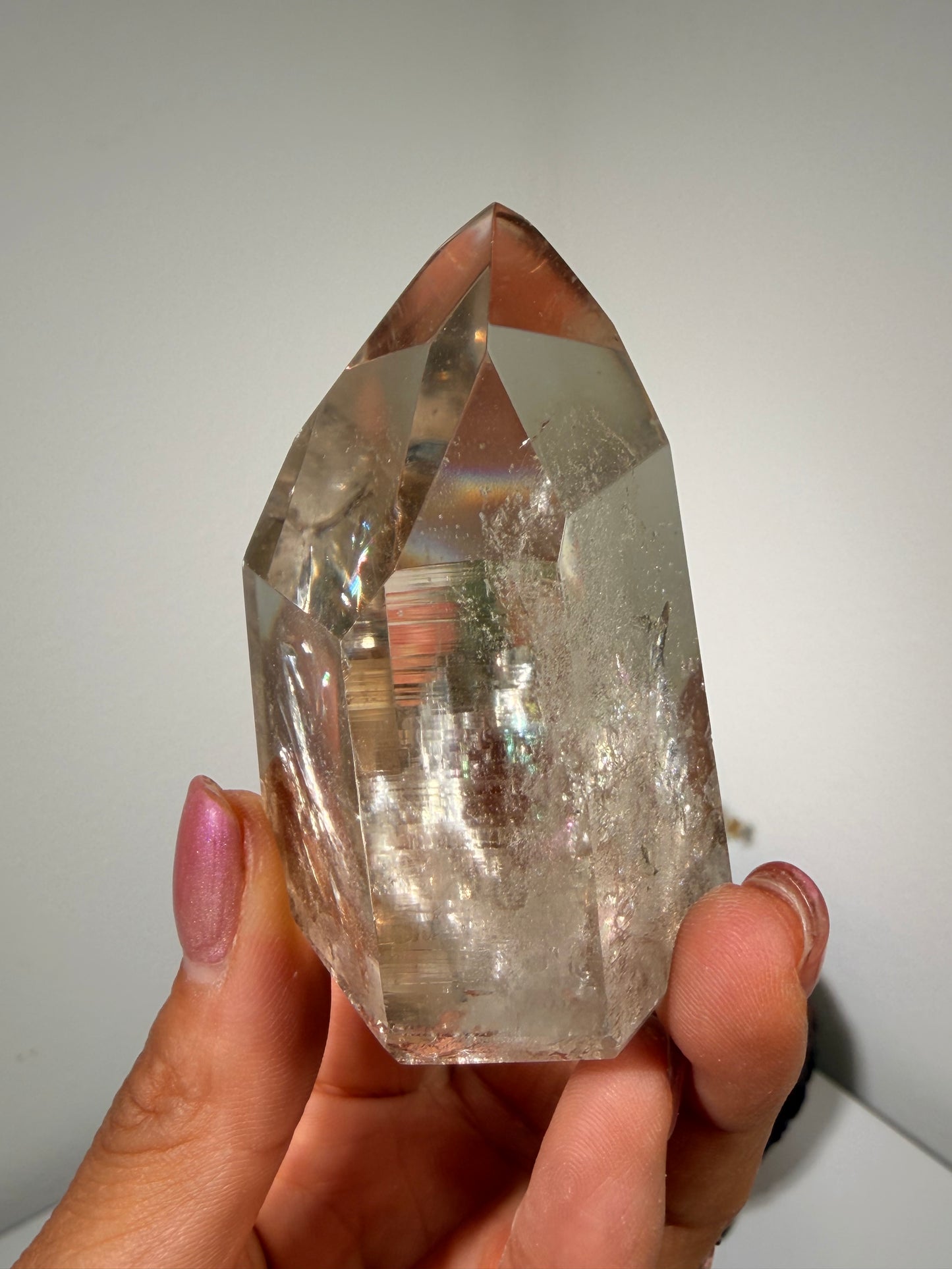 Light Smoky Lemurian Quartz Tower 68b, 80b