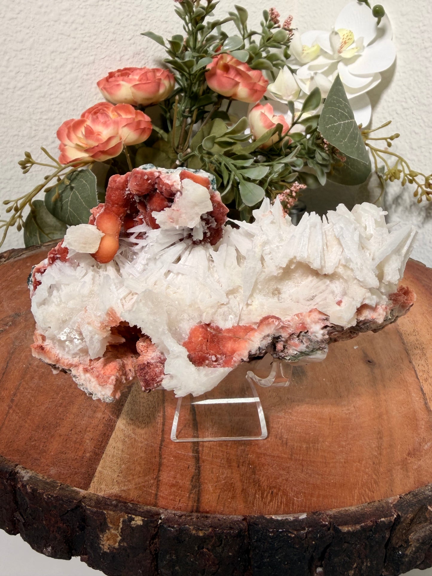 Red Thomsonite with Scolecite and Caclite 210