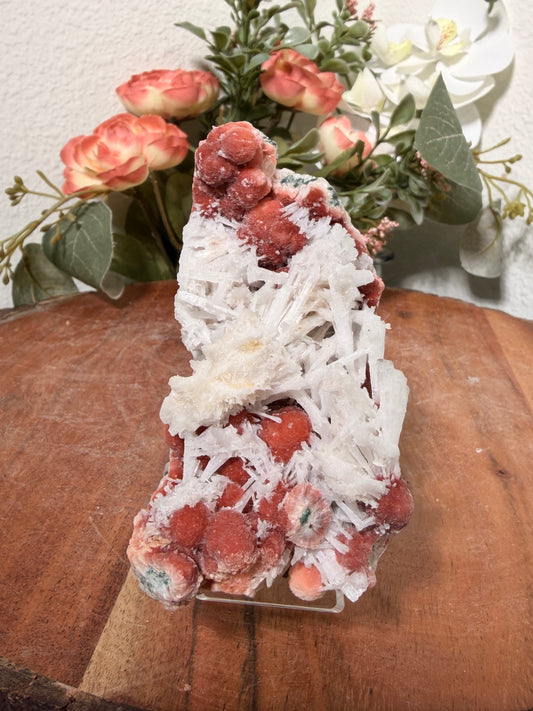 Red Thomsonite with Scolecite and Caclite 160