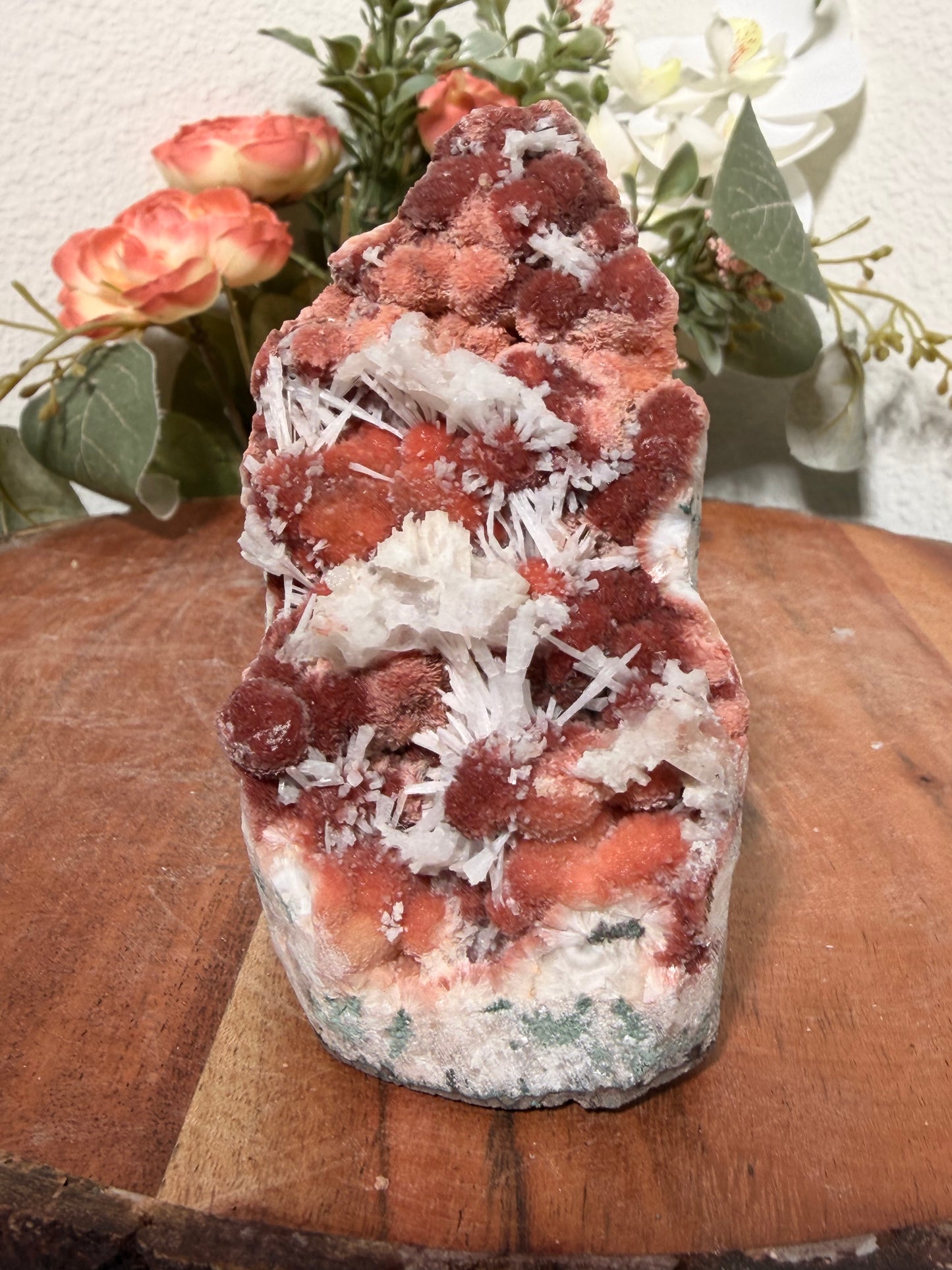 Red Thomsonite with Scolecite and Caclite 199