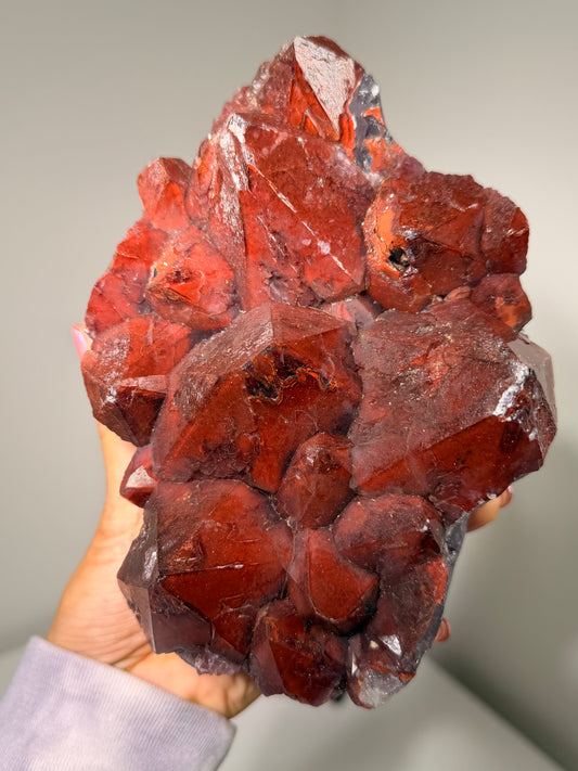 "Ruby Slippers" Alien Amethyst with Red Hematite 280