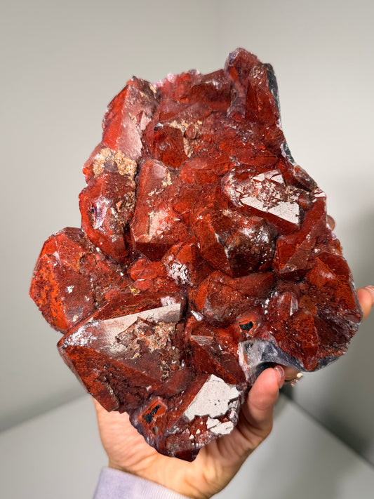 "Ruby Slippers" Alien Amethyst with Red Hematite 310