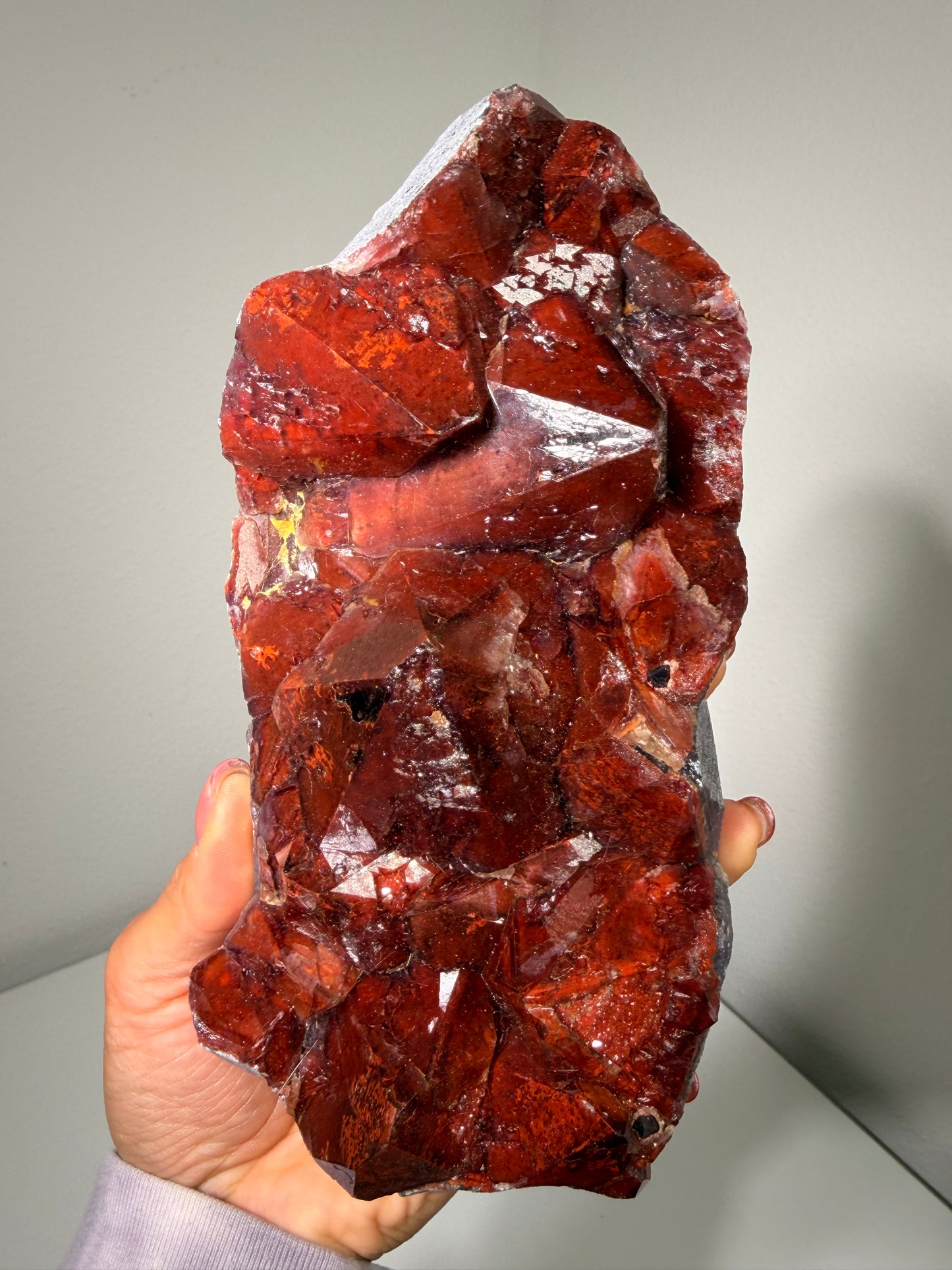 "Ruby Slippers" Alien Amethyst with Red Hematite 315