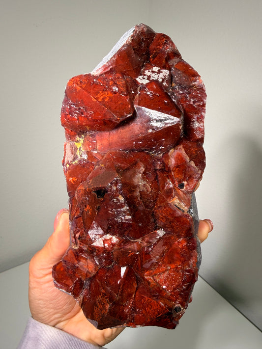 "Ruby Slippers" Alien Amethyst with Red Hematite 315