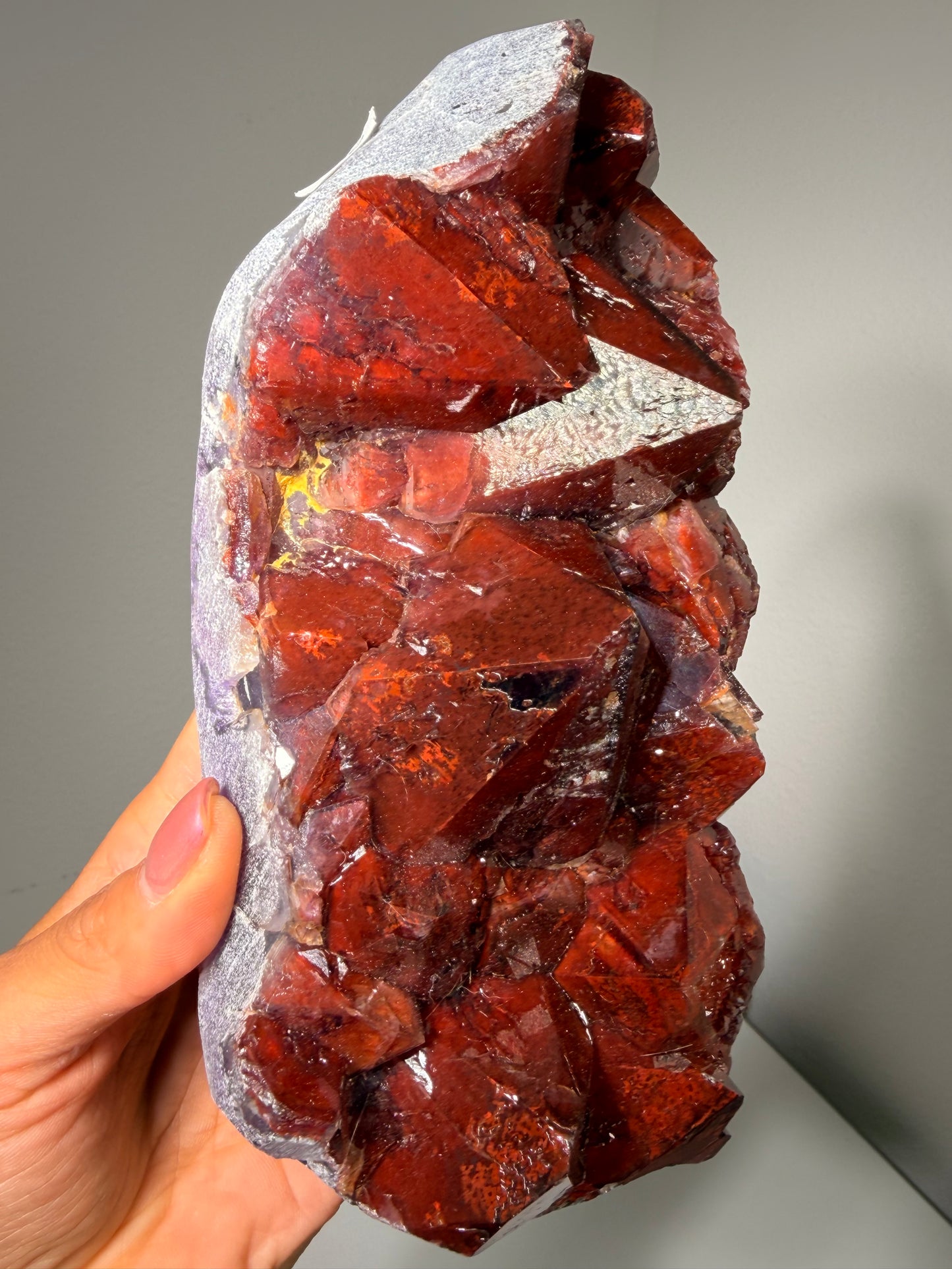 "Ruby Slippers" Alien Amethyst with Red Hematite 315