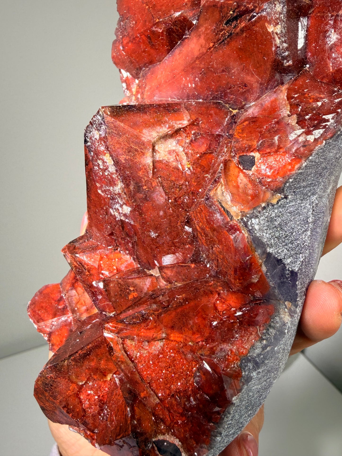 "Ruby Slippers" Alien Amethyst with Red Hematite 315
