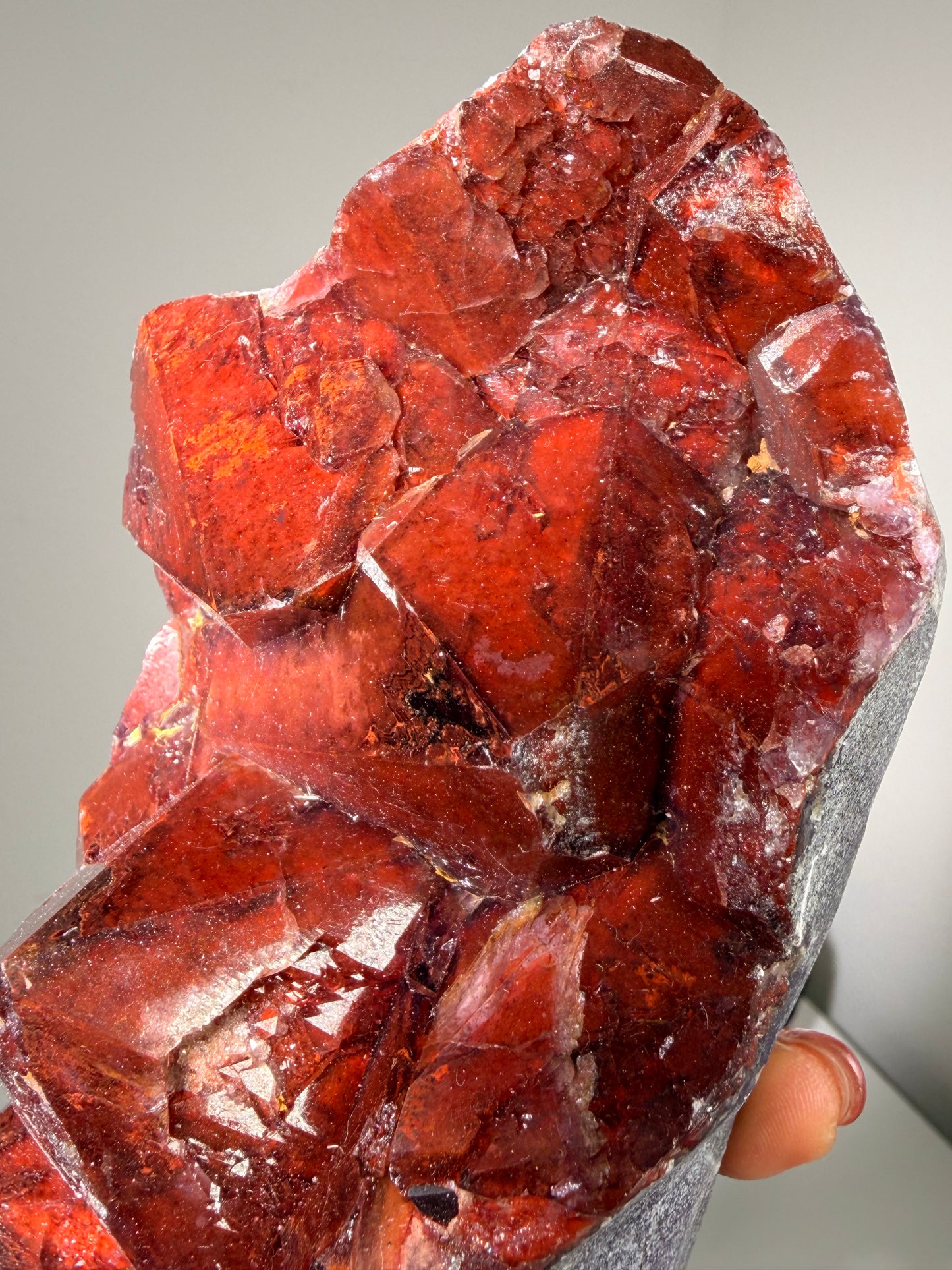 "Ruby Slippers" Alien Amethyst with Red Hematite 315