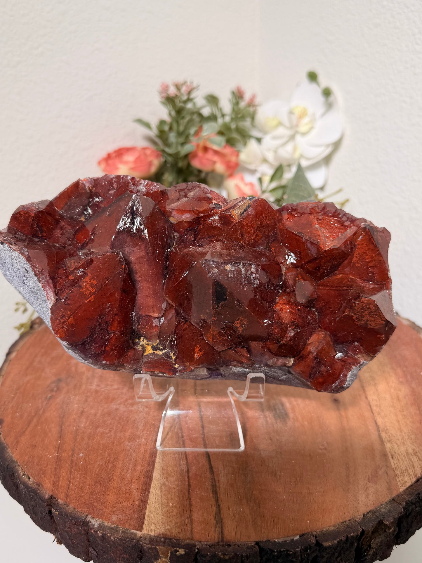 "Ruby Slippers" Alien Amethyst with Red Hematite 315