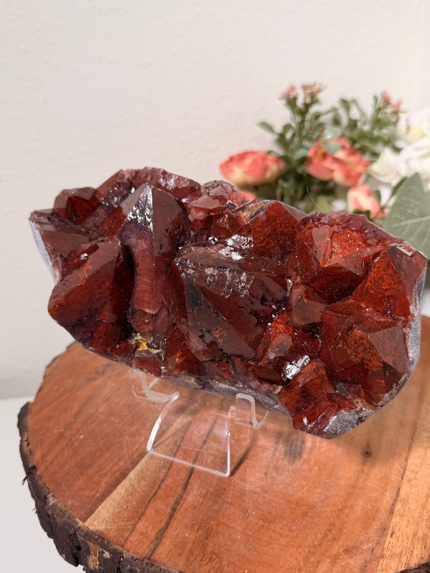 "Ruby Slippers" Alien Amethyst with Red Hematite 315