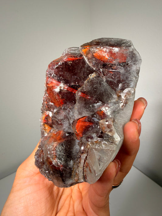 "Ruby Slippers" Alien Amethyst with Red Hematite 115