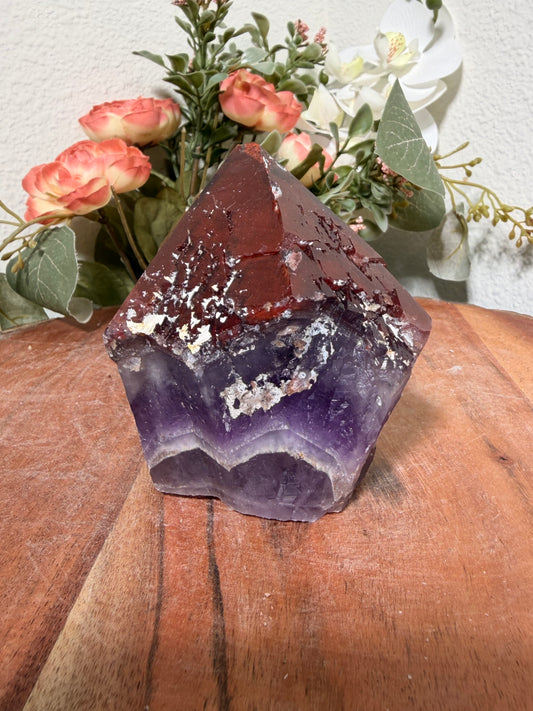 "Ruby Slippers" Alien Amethyst with Red Hematite 95