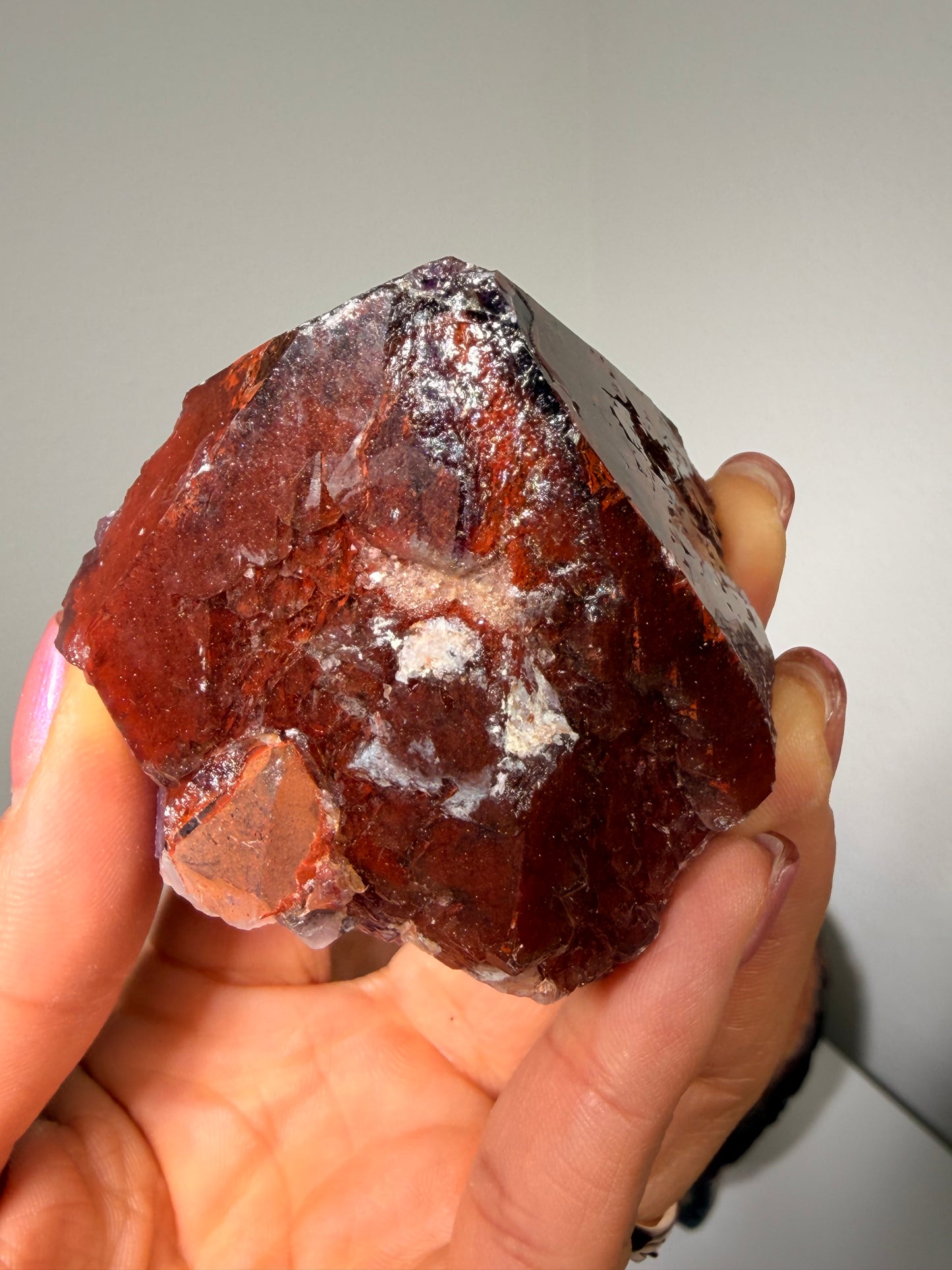 "Ruby Slippers" Alien Amethyst with Red Hematite 52
