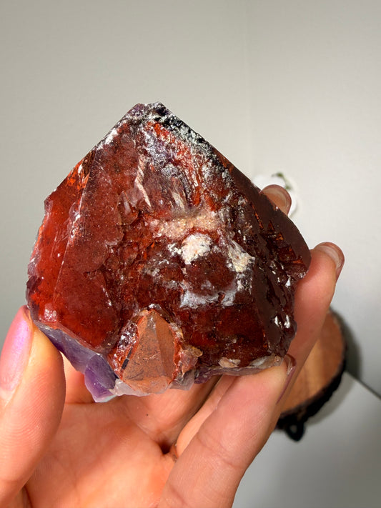 "Ruby Slippers" Alien Amethyst with Red Hematite 52