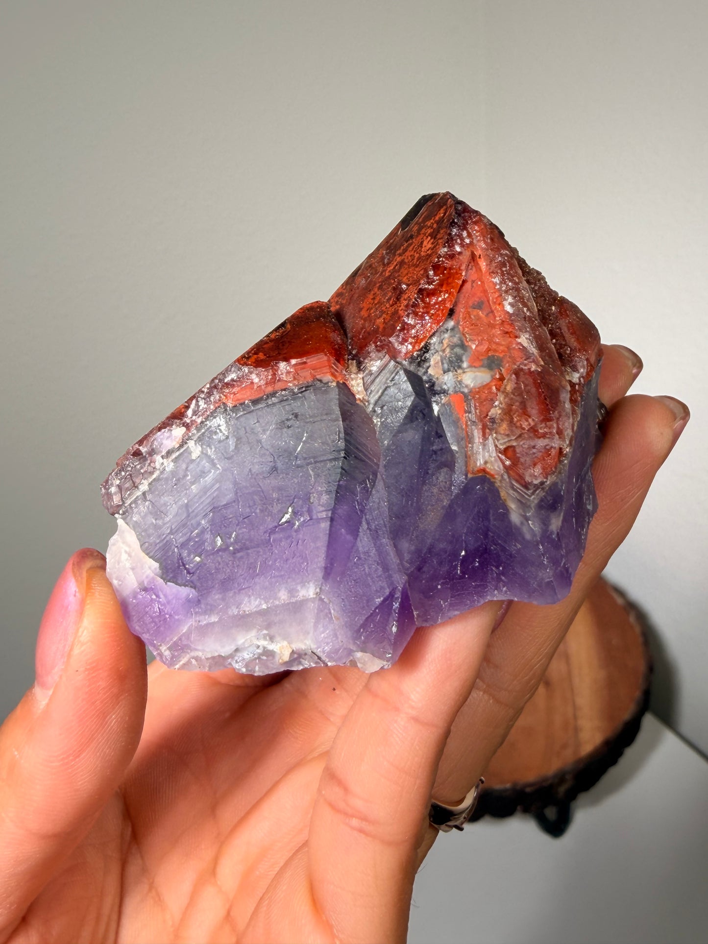 "Ruby Slippers" Alien Amethyst with Red Hematite 50