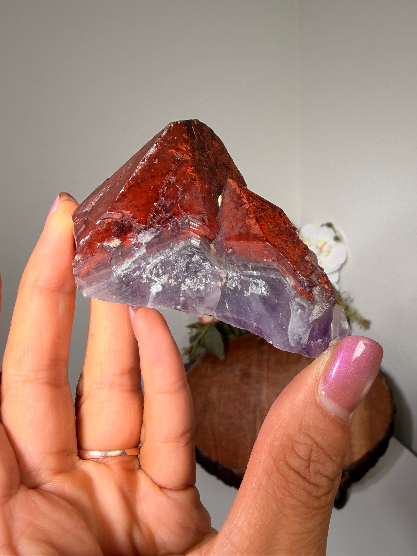 "Ruby Slippers" Alien Amethyst with Red Hematite 50