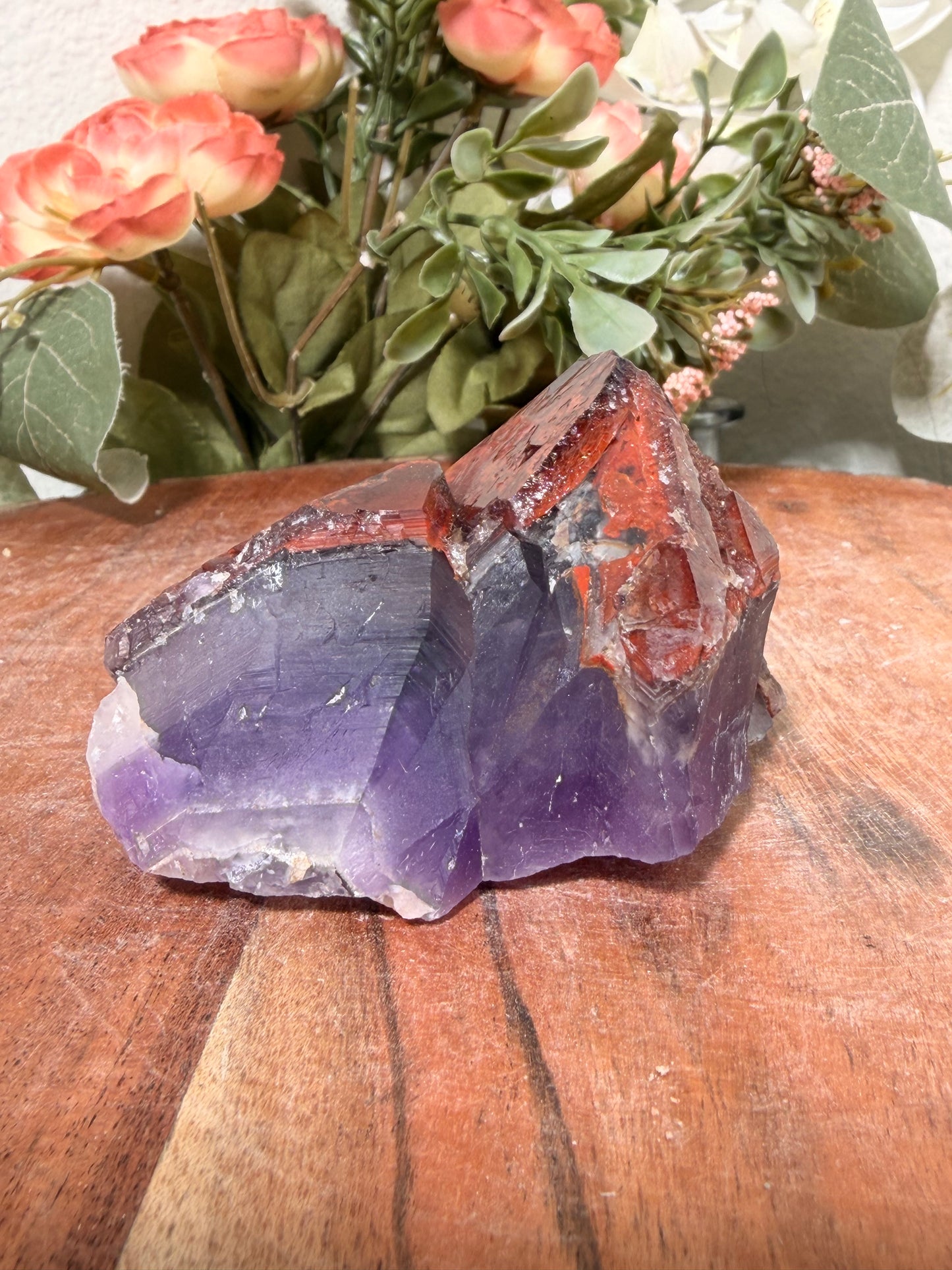 "Ruby Slippers" Alien Amethyst with Red Hematite 50