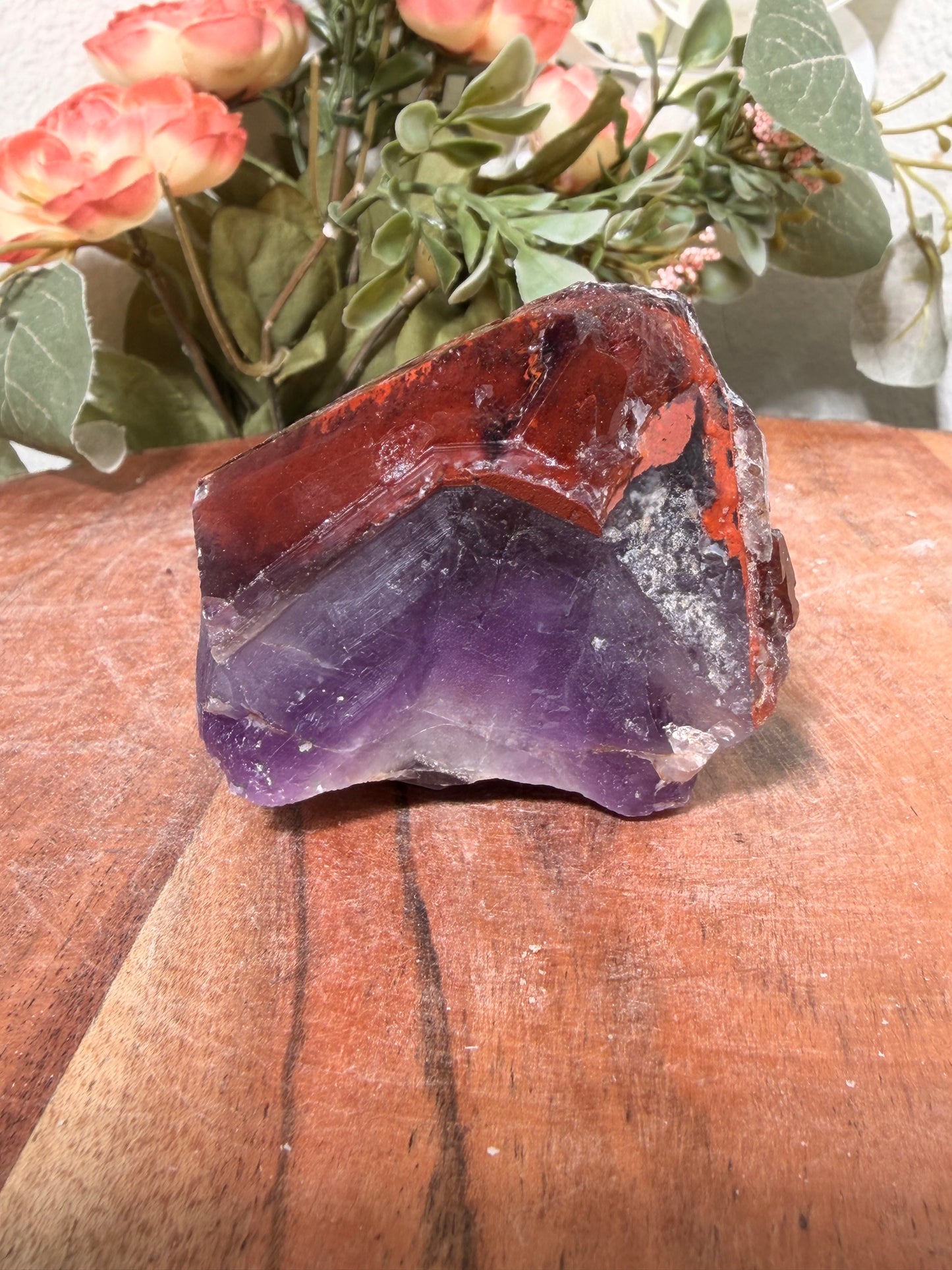 "Ruby Slippers" Alien Amethyst with Red Hematite 65