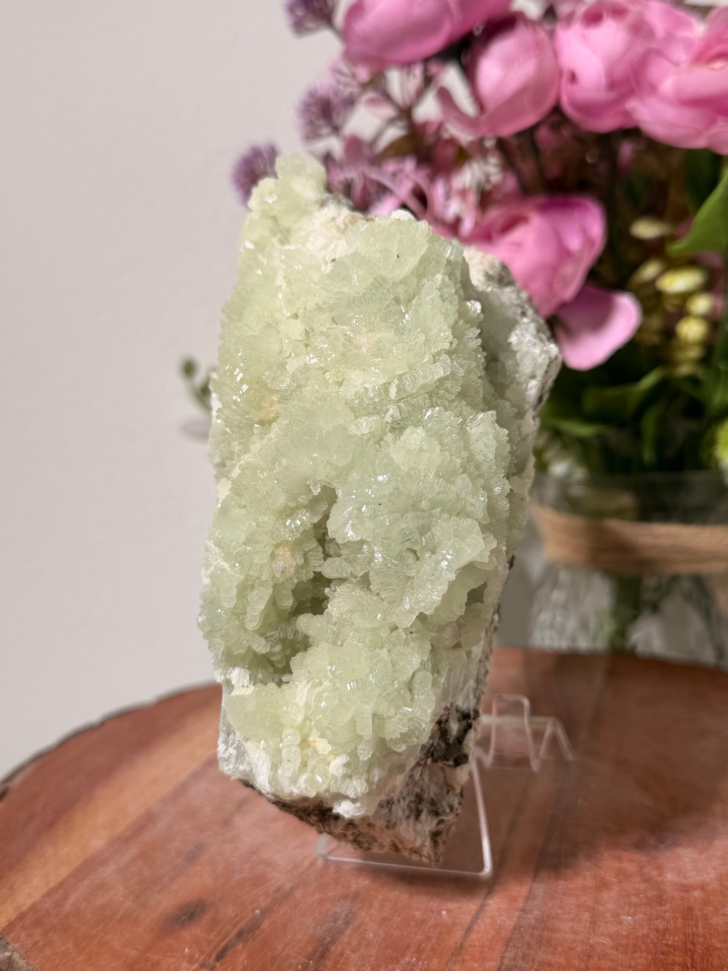 Green Prehnite from Morocco