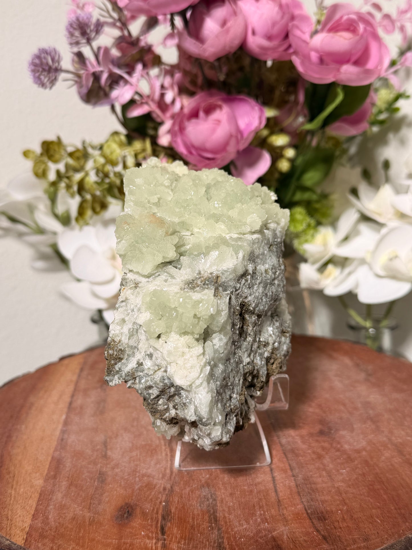 Green Prehnite from Morocco 80b