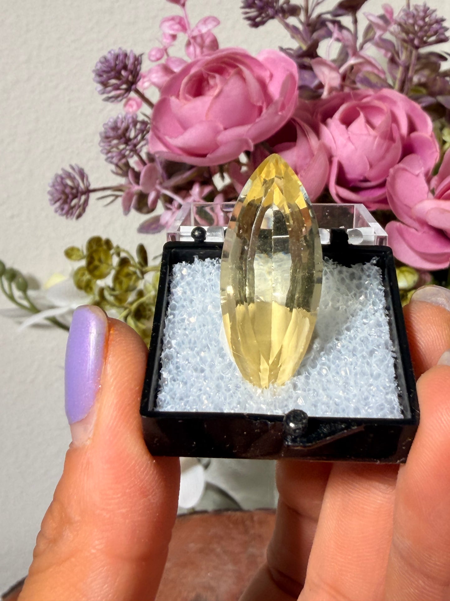 Faceted Citrine Gemstone 125