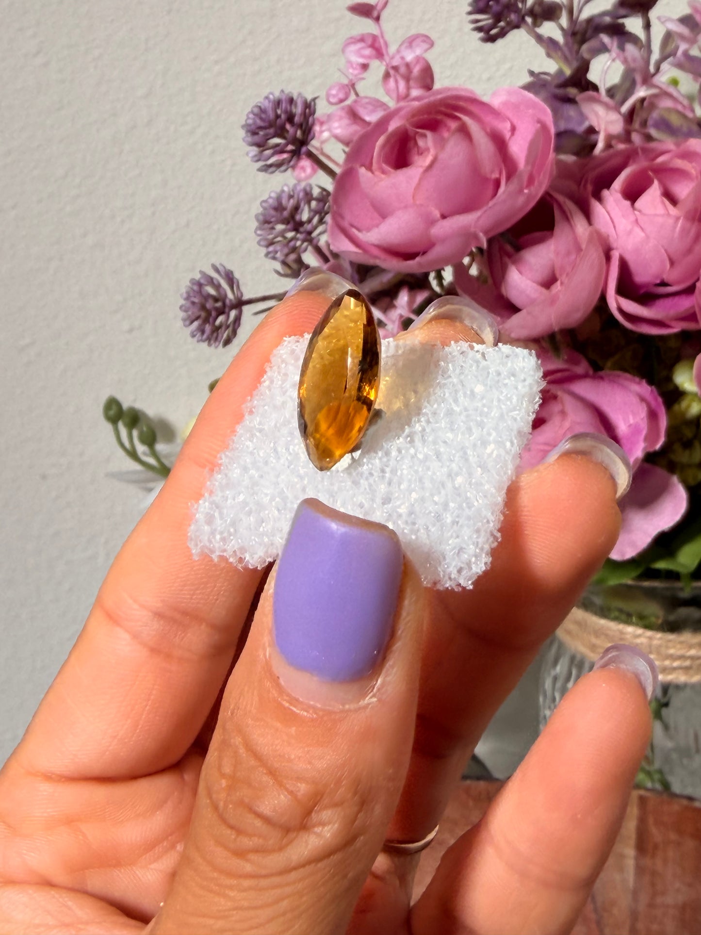 Faceted Citrine Gemstone 85b