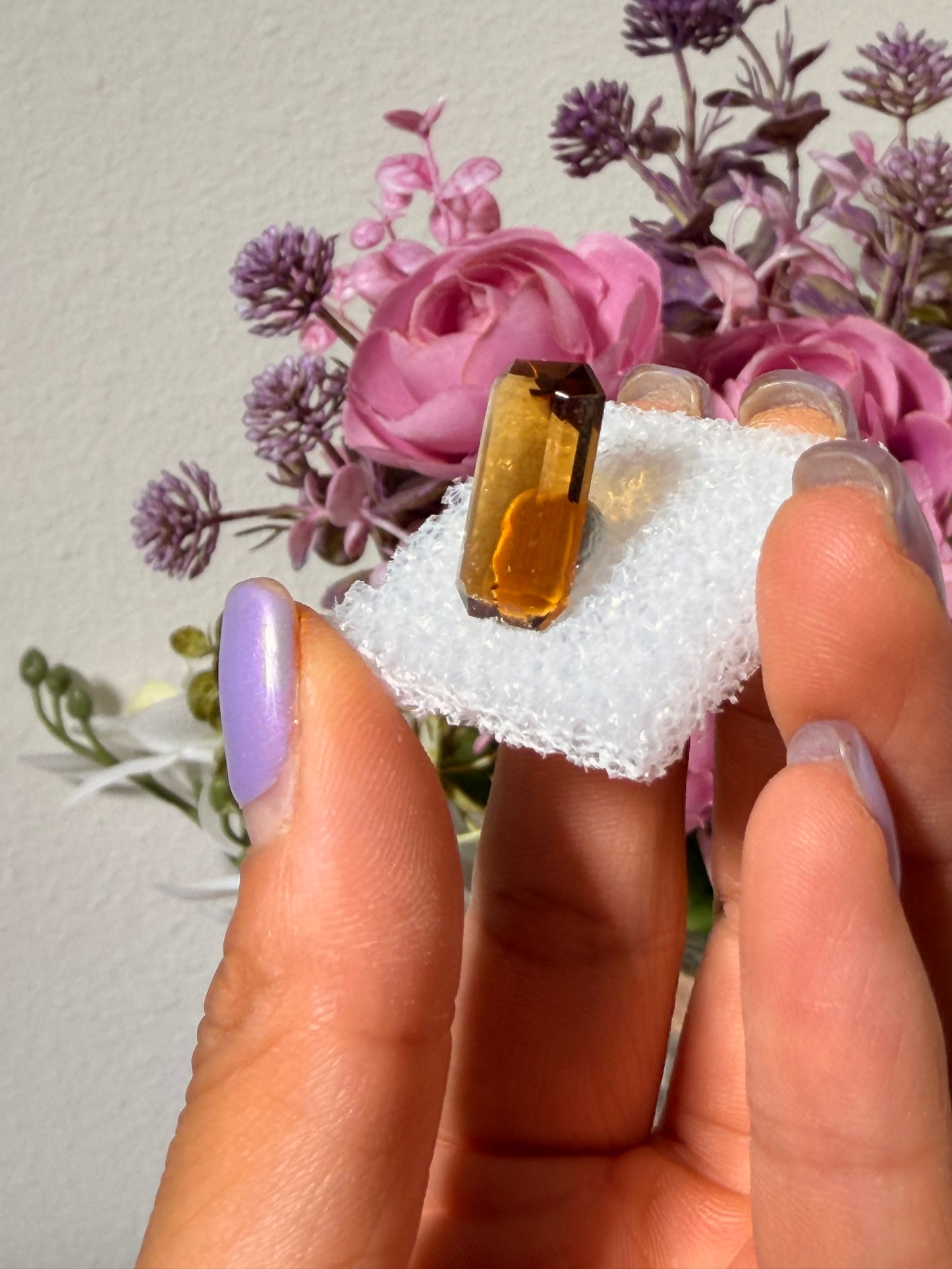 Faceted Citrine Gemstone 85c