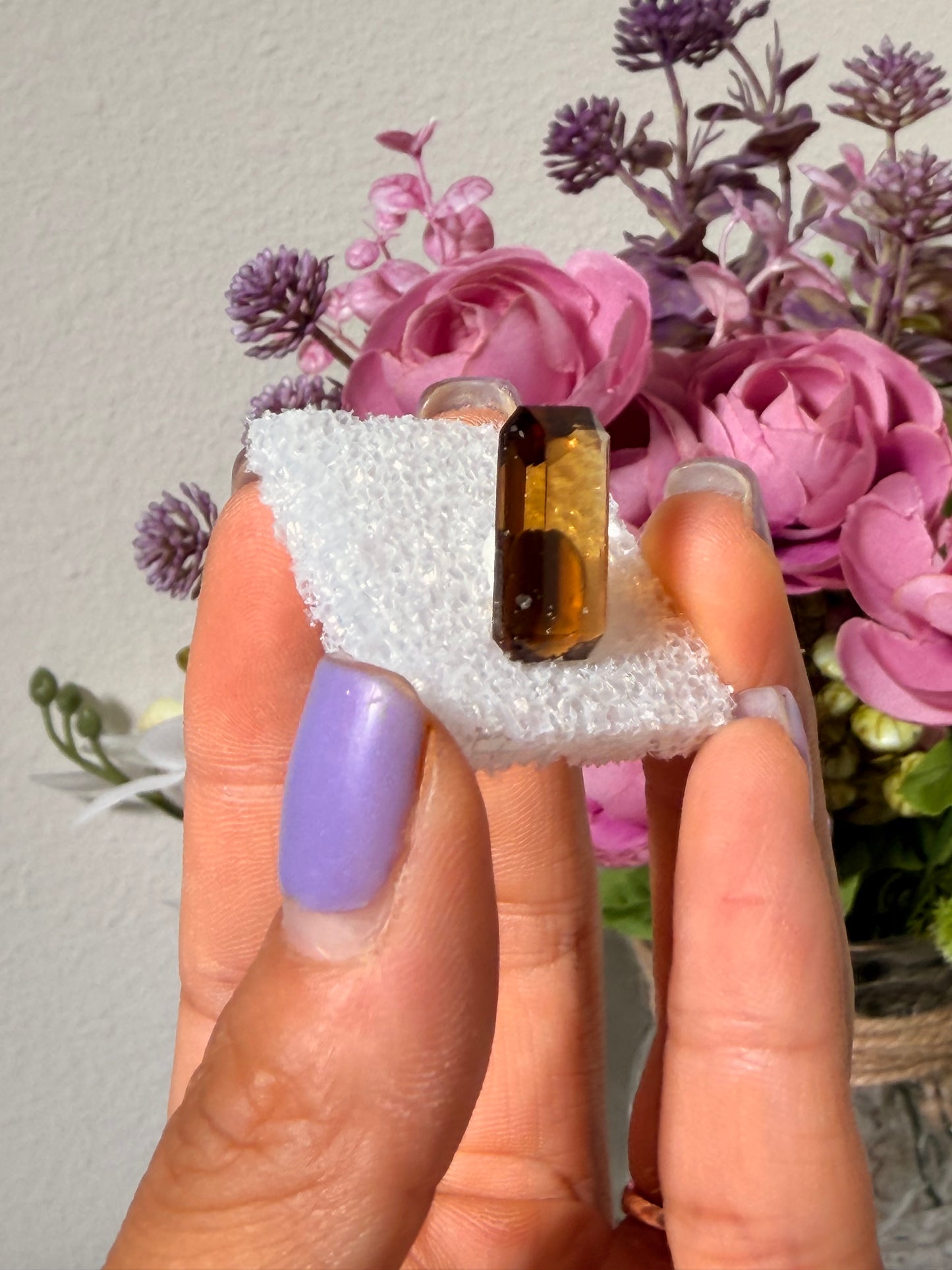 Faceted Citrine Gemstone 85c