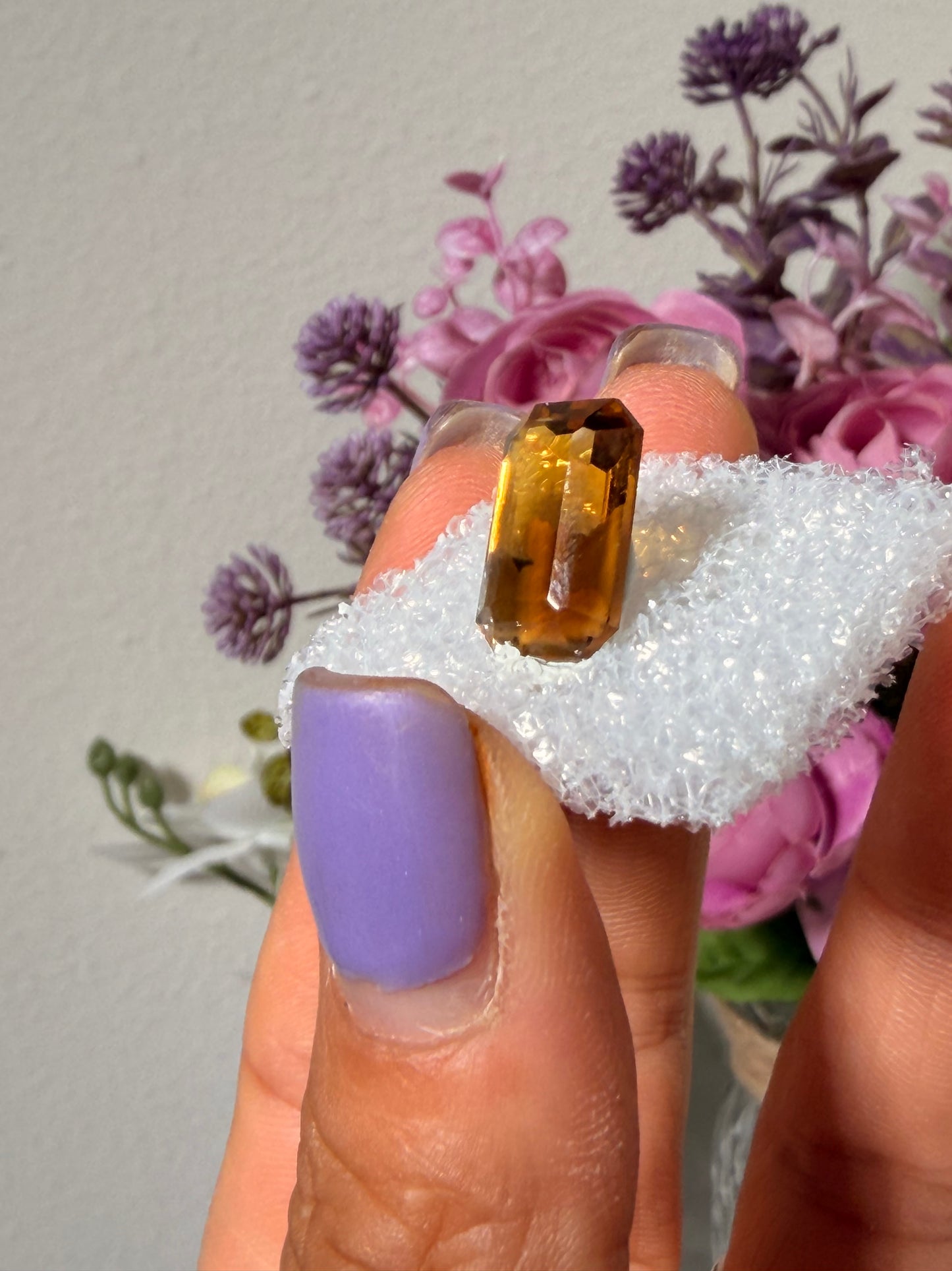 Faceted Citrine Gemstone 75