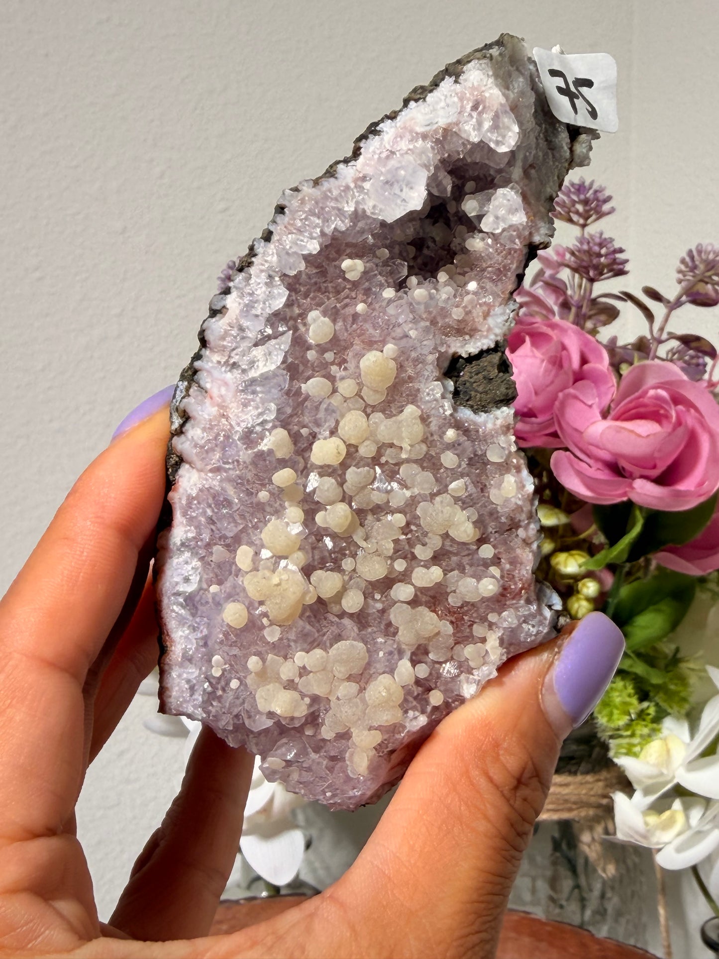Amethyst with Calcite From Morocco